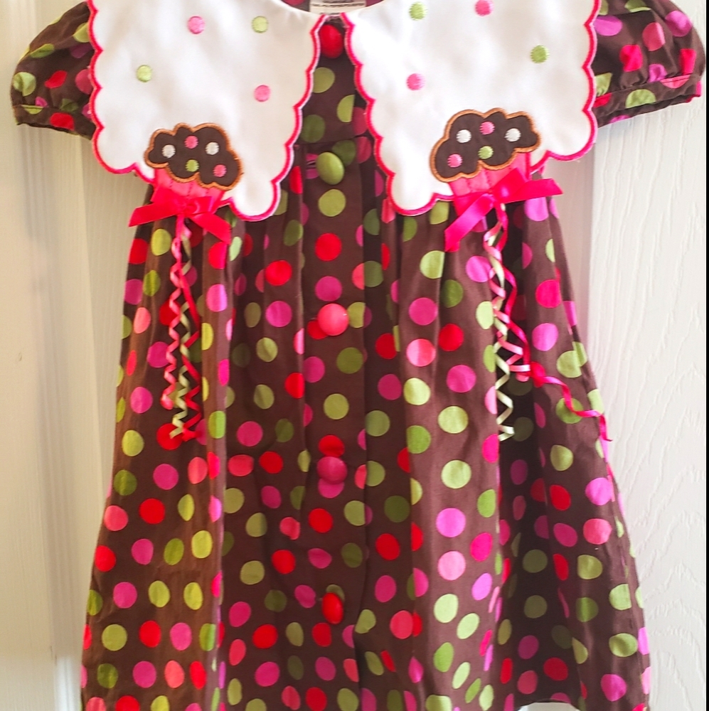 Bonnie Baby Cupcake Birthday Dress w/ Bloomers